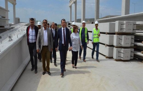 Azmi Çelik MV Prefabrik fabikasında incelemelerde bulundu!