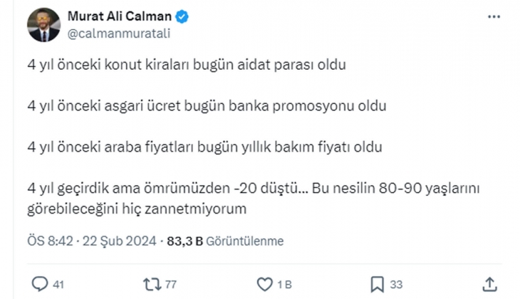 4 yıl önceki ev kiraları bugün aidat oldu!