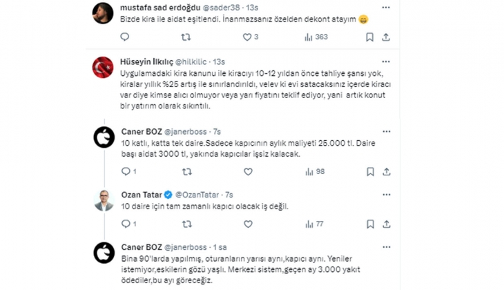 2 yıl öncenin kirası, bugünün aidatı oldu!