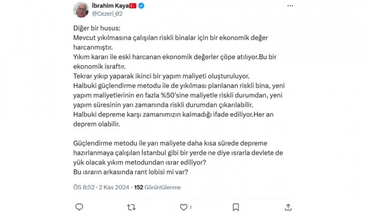Prof. Dr. Yusuf Dinç, kentsel dönüşümdeki sorunları yazdı: Önümüzdeki yıllarda yeni mülkünüz elinizden gidebilir! 