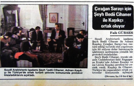 1983 yılında Çırağan Sarayı restore edilecekmiş!