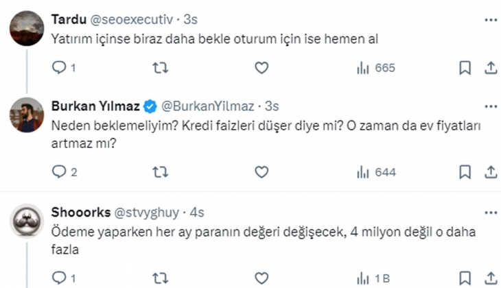 Kredi masraflarıyla 4 milyon TL ye alınan evin değeri 5 yıl sonra 4 milyon TL yi aşar mı?