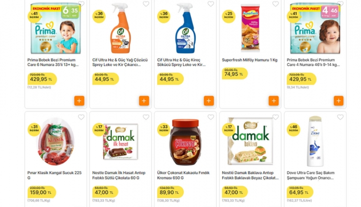 Migros ta Prima 35 li bebek bezi 429, Garnier güneş kremi 359 TL ye düştü! Yüzde 51 e varan dev indirimde son günler! 