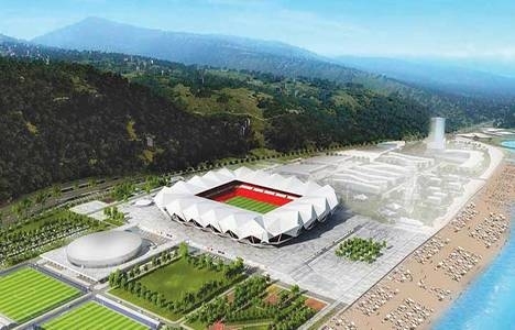  Trabzon Akyazı Stadı'nda çatı çalışmaları başladı!