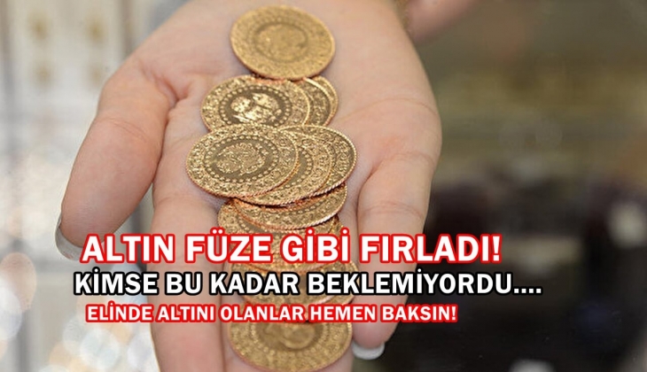 Altın FED öncesi füze gibi fırladı! Altını olanların eli ayağına dolaştı! Kimse bu kadar beklemiyordu...
