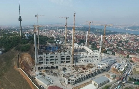 Çamlıca Camii’nde kubbenin yapımına başlandı!