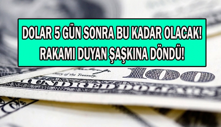 Dolar herkesi buz kestirecek! Dolar yıl sonunda tam bu kadar olacak! Merkez Bankası resmen duyurdu!