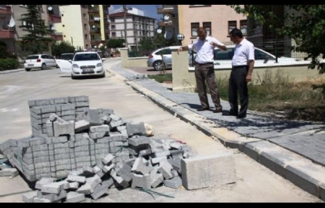 Ankara Çubuk'ta yol çalışması devam ediyor!