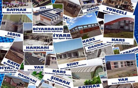 Gençlik ve Spor Bakanlığı'ndan Doğu ve Güneydoğu'ya 607 milyon TL'lik yatırım!