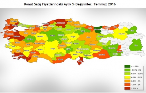 REIDIN 2. El Konutlar Fiyat Endeksleri 2016 Temmuz sonuçları!