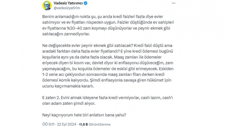 Şu an mevduat mı daha mantıklı, konut yatırımı mı? İşte rakamlarla o hesap!