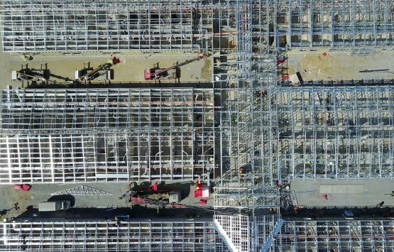 Atatürk Havalimanı nda yapılan sahra hastanesi inşaatında son durum!