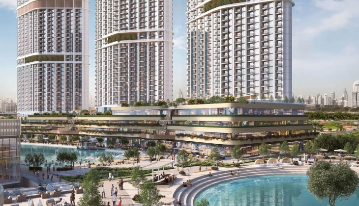 360 Riverside Crescent Dubai de panoramik manzaralı evler 2027 de teslim! 