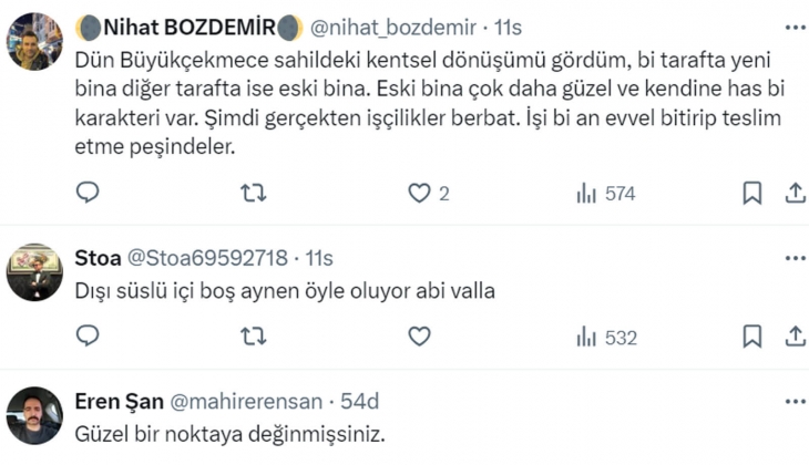 Tebernüş Kireçci sordu: Türkiye de konut kalitesi iyiye mi gidiyor, kötüye mi?