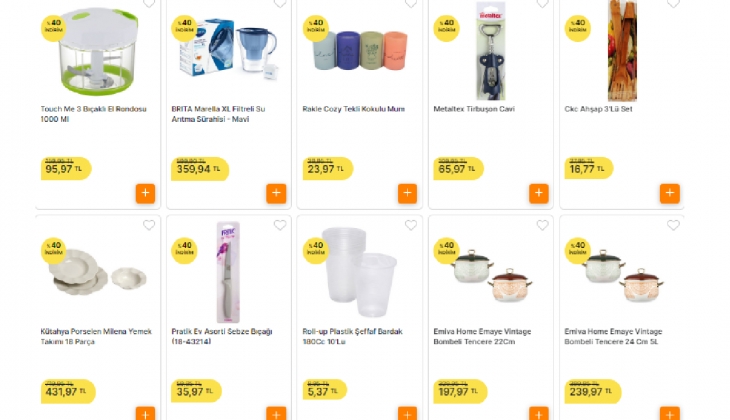 Çeyiz hazırlığı yapanlar müjde! Yüzde 40 indirim başladı! 18 parça Kütahya porselen 719,95 TL den 431,97 TL ye düştü!