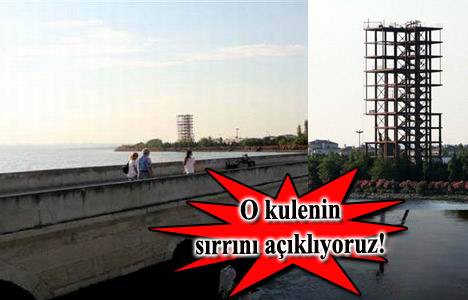 Küçükçekmece'deki esrarengiz kulenin sırrı çözüldü!
