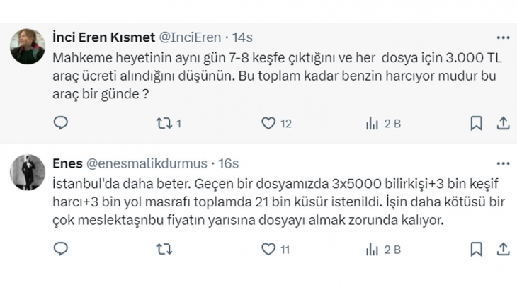 Kira tespit davasında keşif ve bilirkişi ücreti detayı! Rakam rakam açıklandı!