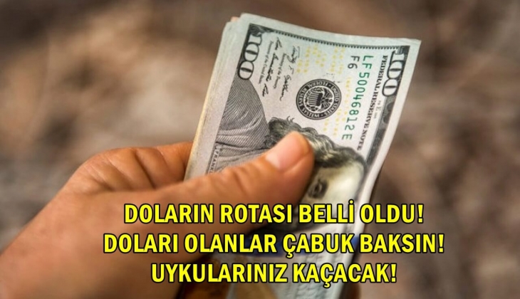 Doların rotası belli oldu! Öyle bir açıklama geldi ki... Görenlerin uykusu kaçacak! Elinde doları olanlar çabuk baksın