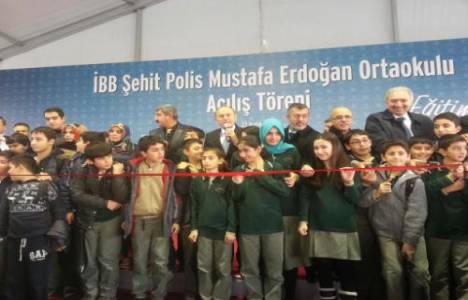 Şehit Polis Mustafa Erdoğan Ortaokulu açılışı Kadir Topbaş'ın katılımıyla gerçekleştirildi!