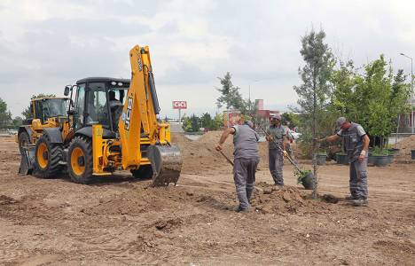 Eskişehir Teksan Sanayi Sitesi'ndeki ağaçlandırma çalışmaları devam ediyor!