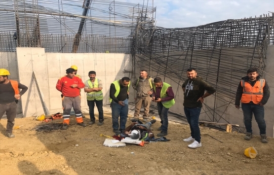 Kuzey Marmara Otoyolu inşaatı iş kazasında 4 işçi yaralandı!