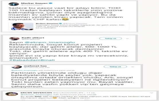 Ekrem İmamoğlu nun konut projesi sosyal medyada gündem oldu! 