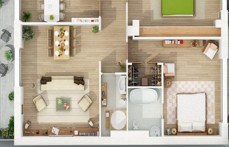 Konut projeleri 3 boyutlu gezme