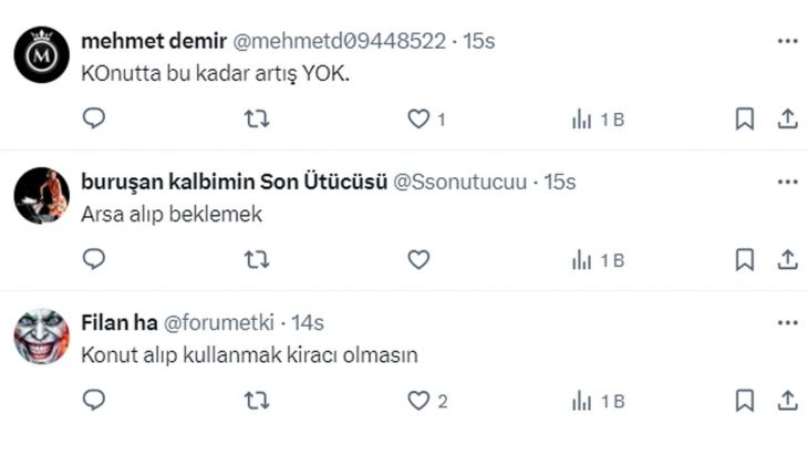 Konut fiyatları geçen yıl yüzde 75,5 arttı: Yüzde 50 faiz mi karlı, konuttan kira geliri almak mı?