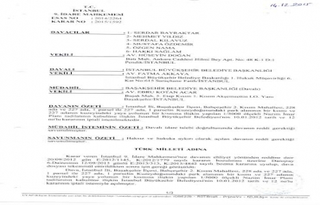 Sofa Bahçeşehir in imar planı iptal edildi!