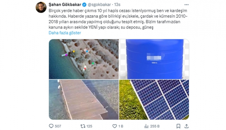 Şahan Gökbakar ve kardeşi hakkında kaçak yapı sebebiyle 10 yıla kadar hapis isteniyor! Gökbakar, Tebligat gelmedi dedi