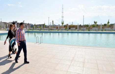 Antalya Kepez'de 7 dönümlük araziye havuz inşa edildi!