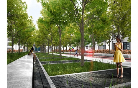 İzmir İnönü'de metro şantiye alanı modern parka dönüşecek!