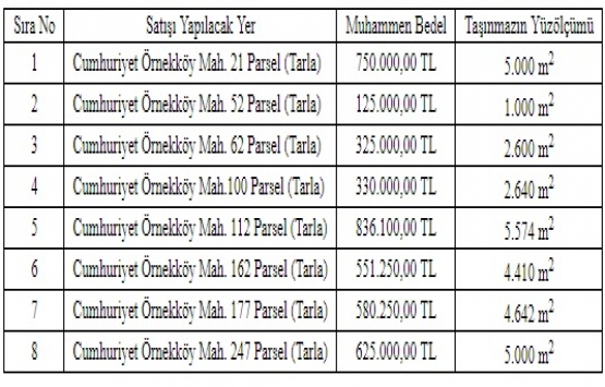 Malatya Yeşilyurt ta 4.1 milyon TL ye satılık 8 tarla!