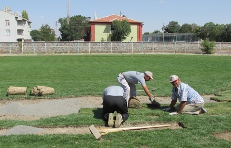 Konya Karapınar Atatürk Stadyumu bakıma alındı!