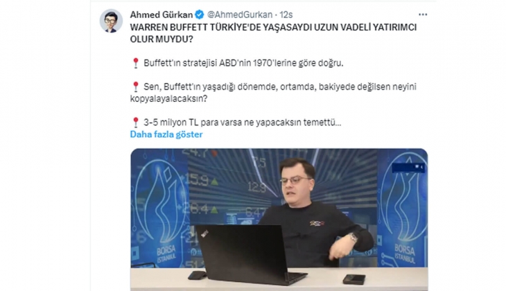 Warren Buffett Türkiye de yaşasaydı uzun vadeli yatırımcı olur muydu?