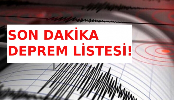 Son Dakika deprem: Fay hattı alev aldı, depremler art arda geldi! Malatya, Antalya, Kahramanmaraş deprem listesi...