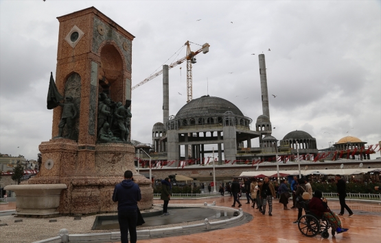 Taksim Camii nin betonarmesi bitti, ince işçilik başladı!