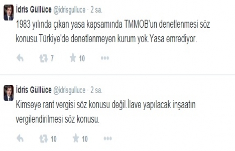 İdris Güllüce: Kimseye rant vergisi söz konusu değil!