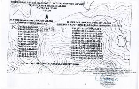 Bilecik Yellieyrek 3. Derece Arkeolojik Sit Alanı ilan edildi!