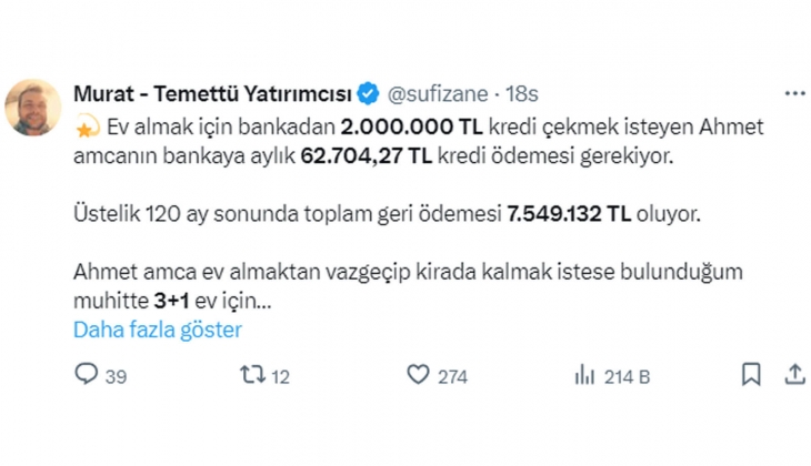 Ev almak da kiraya çıkmak da çok zor! Temettü yatırımıyla hem kirayı hem de konut kredisi taksiti karşılanabilir! 