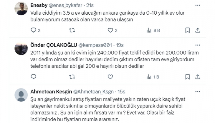 Analistten konutta yüzde 30-40 düşük fiyat teklif edin önerisi geldi: Sosyal medyada yorum yağdı!