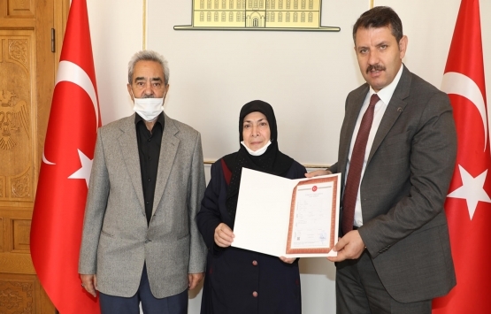 Şehit ailesinin tapu sorunu çözüme kavuştu!