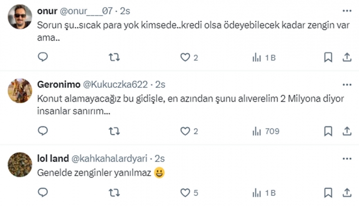 Lüks semtlerde 3+1 ev 7 milyon TL ye aylarca ilanda beklerken, kenar semtte 2-3 milyonluk donatısız evler satılıyor!