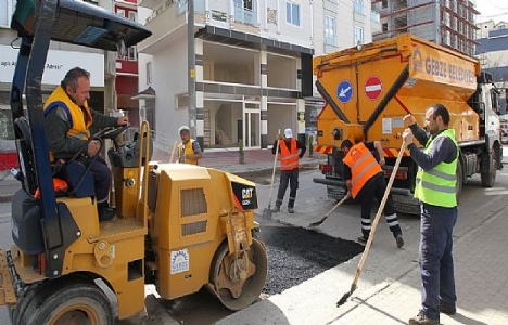 Gebze'nin yolları onarılıyor!