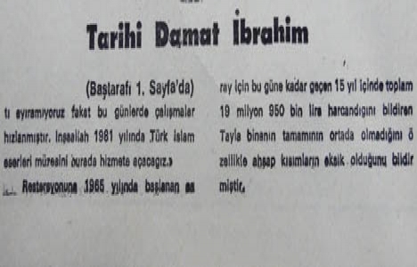 1980 yılında İbrahim Paşa Sarayı müze haline getirilmiş!