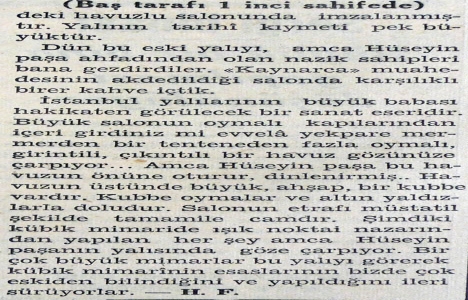 1936 yılında tarihi yalıların enkazı parça parça satılıyor!