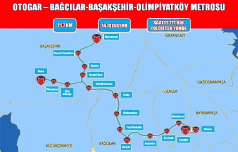 Esenler Otogar-Başakşehir Metro Hattı imar planı askıda!