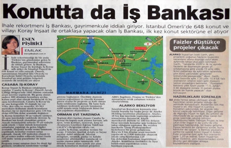 2000 yılında İş Bankası, ilk kez konut sektörüne girmiş!