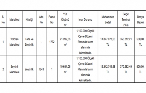 Balıkesir Edremit te 24.2 milyon TL ye satılık 2 gayrimenkul!