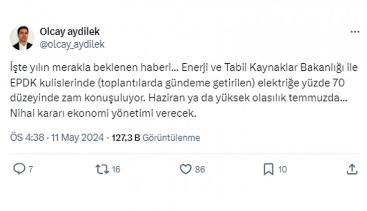 Elektriğe yüzde 70 zam! Faturaları uçuracak dev zammın tarihi de açıklandı!